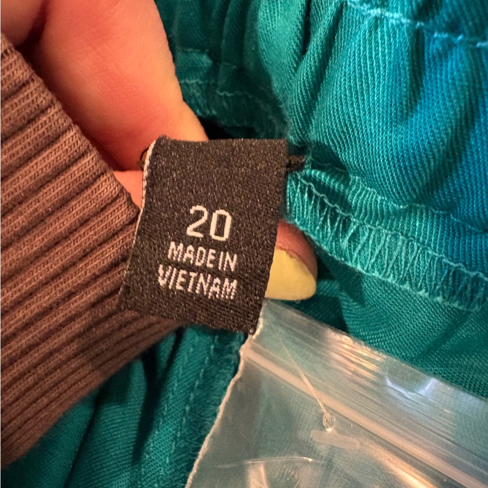 Torrid Teal Linen Blend High Rise Shorts Size 20 Plus Size - Picture 5 of 5